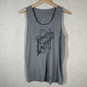 Amoeba Music Medium Dark Heather Grey Bro Tank Top Sleeveless Tshirt Mens Medium